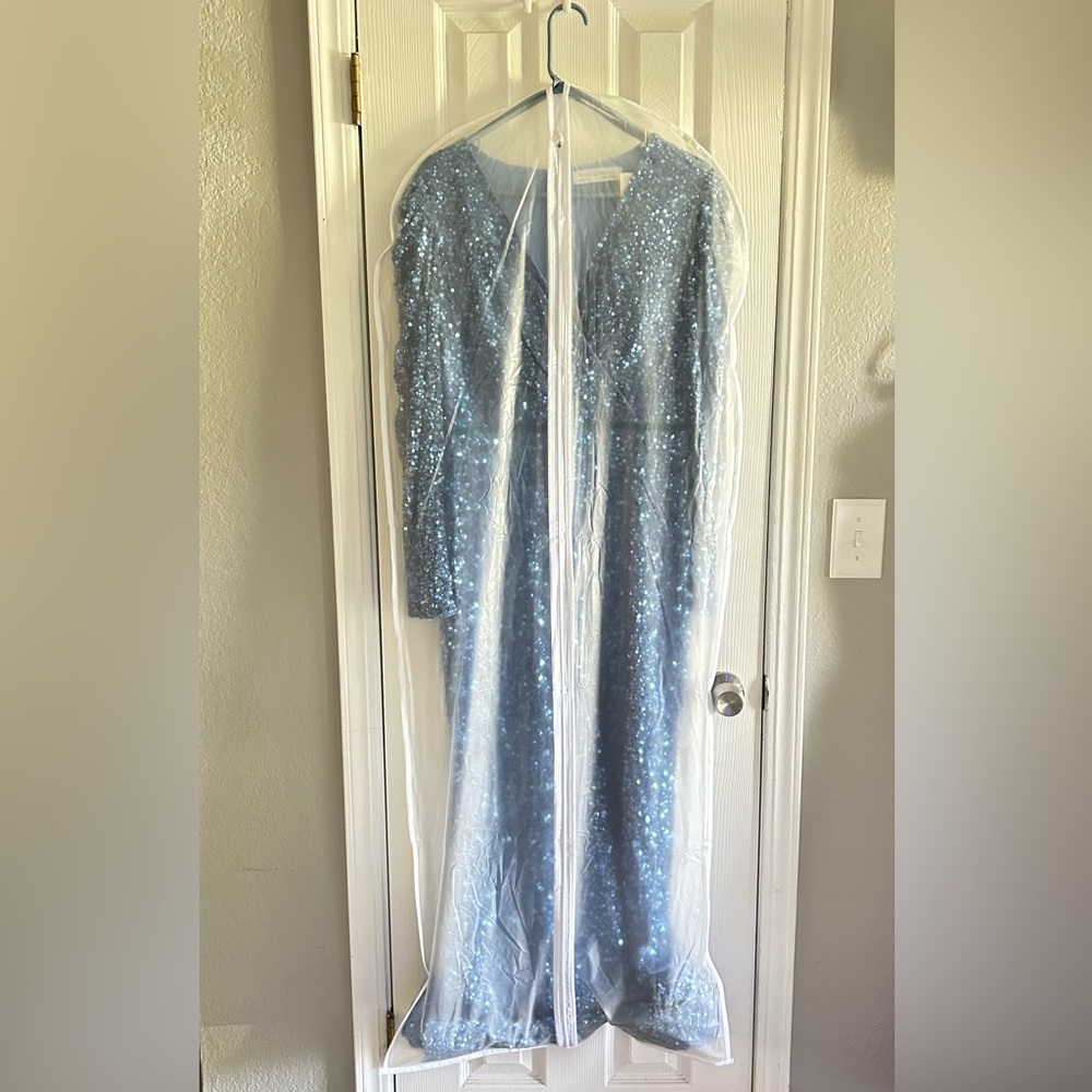 🦋MAC DUGGAL Blue Sequin Gown 5510 - Picture 7 of 7
